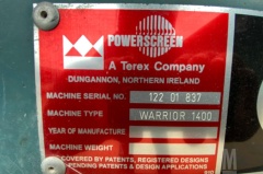 2004 POWERSCREEN WARRIOR 1400
